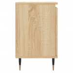 vidaXL Tables de chevet 2Pièces chêne sonoma 40x30x50cm bois d'ingénierie