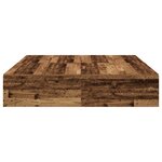 Cadre de lit de rangement vidaXL en bois ancien 135x190 cm
