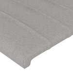 vidaXL Têtes de lit 2 Pièces Gris clair 90x5x78/88 cm Tissu