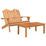 vidaXL Ensemble de salon de jardin Adirondack 5 Pièces bois acacia solide