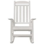 vidaXL Chaise Berçante de Jardin Blanche 70x92x107 cm HDPE