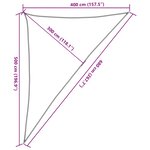 vidaXL Voile d'ombrage 160 g/m² Anthracite 4x5x6 8 m PEHD