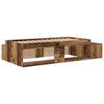 vidaXL lit de rangement en vieux bois 80x200 cm