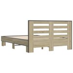 vidaXL Cadre de lit sans matelas chêne sonoma 120x200 cm