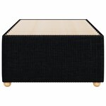 vidaXL Cadre de lit Noir 90x190 cm Tissu