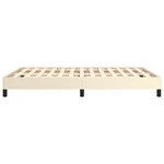 vidaXL Cadre de lit Crème 140x190 cm Similicuir
