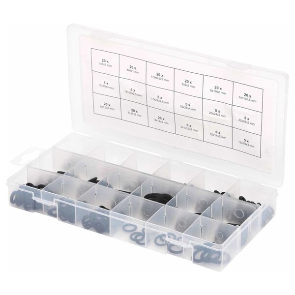 Ks tools assortiment de joints toriques internes 225 pcs 3-22 mm