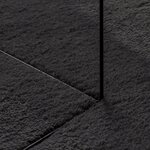vidaXL Tapis "HUARTE" Noir 140x200 cm Ovale