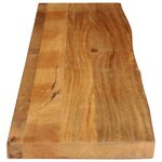 vidaXL Dessus de table à bord vivant 180x20x3 8cm bois massif manguier