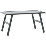 vidaXL Bancs de jardin avec coussins lot de 4 acier enduit de poudre