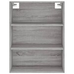 vidaXL Buffet sonoma gris 69 5x32 5x180 cm bois d'ingénierie