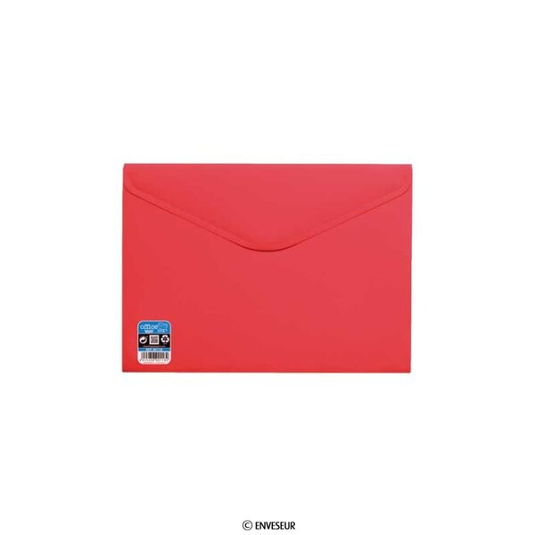 Lot de 10 enveloppes rouge avec fermeture velcro 240x335 mm vital colors v-lock