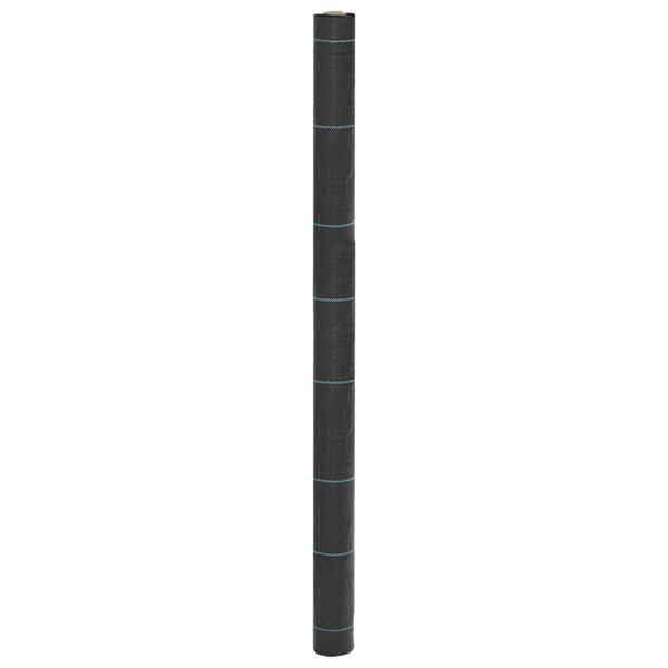 vidaXL Membrane anti-mauvaises herbes noir 1 5x100 m PP