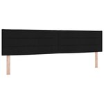 Tête de lit design lignes vidaXL noire 200 cm en tissu