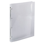 Classeur 4 anneaux 15 mm polypropylène crystal - a4 - cristal - x 5 - exacompta