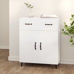 vidaXL Buffet blanc 69 5x34x90 cm bois d'ingénierie