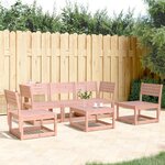 vidaXL Salon de jardin 5 Pièces bois massif de douglas