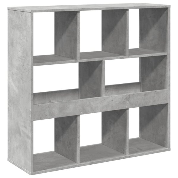 vidaXL Cloison de séparation gris béton bois d'ingénierie
