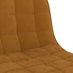 vidaXL Tabourets de bar lot de 2 marron velours