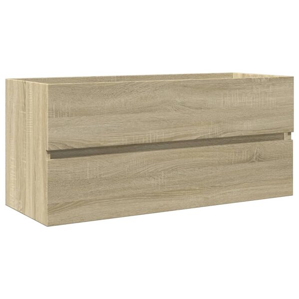 vidaXL Armoire de lavabo de salle de bain chêne sonoma 100x38 5x45 cm