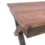 vidaXL Table basse Bois de récupération massif 110x60x45 cm