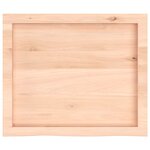 vidaXL Dessus de table 60x50x(2-4) cm bois de chêne massif non traité
