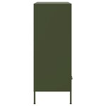vidaXL Buffet haut vert olive 68x39x101 5 cm acier