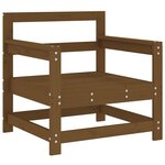 vidaXL Chaises de jardin avec coussins lot de 2 marron miel