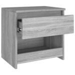 vidaXL Tables de chevet 2 Pièces Sonoma gris 40x30x39cm Bois d'ingénierie
