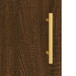 vidaXL Buffet haut chêne marron 69 5x31x115 cm bois d'ingénierie