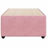 vidaXL Cadre de lit sans matelas rose 100x200 cm velours