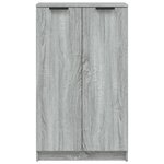 vidaXL Meuble à chaussures Sonoma gris 59x35x100 cm Bois d'ingénierie