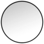 vidaXL Miroir mural Noir 50 cm