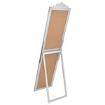 vidaXL Miroir sur pied Argenté 50x200 cm