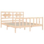 vidaXL Cadre de lit sans matelas bois de pin massif