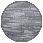 vidaXL Tapis d'extérieur gris Ø200 cm PP