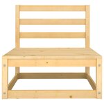 vidaXL Salon de jardin 2 Pièces avec coussins Bois de pin massif