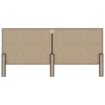 vidaXL Tête de lit Gris foncé Tissu 200x200 cm