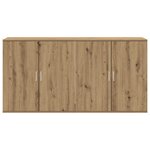 vidaXL Buffets 2 Pièces Chêne Artisan 79x38x80 cm Bois d'ingénierie