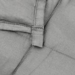 vidaXL Couverture lestée Gris 220x235 cm 11 kg Tissu
