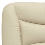 vidaXL Lit avec matelas crème 80x200 cm tissu