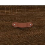 vidaXL Table basse Chêne marron 50x50x40 cm Bois d'ingénierie