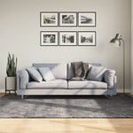 vidaXL Tapis HUARTE à poils courts doux lavable anthracite 160x230 cm