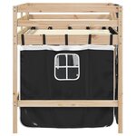 vidaXL Lit mezzanine enfants avec rideaux sans matelas 90x190 cm