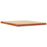 vidaXL Cadre de lit cire marron 150x200 cm bois de pin massif