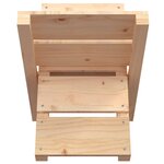 vidaXL Porte-bûches 47x39 5x48 cm Bois massif de pin