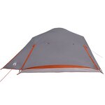 vidaXL Tente de camping à dôme 4 personnes gris imperméable