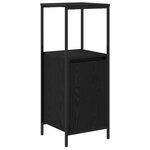 Ensemble de meubles de salle de bain 5 pièces en chêne noir en bois composite
