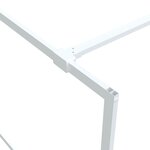 vidaXL Paroi de douche Blanc 115x195 cm Verre ESG transparent