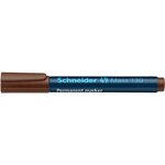 Marqueur permanent maxx 130 pte ogive 1-3 mm brun x 10 schneider